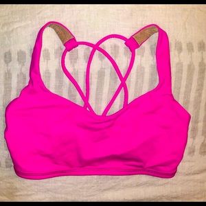 Lululemon Free to Be Pink sports bra